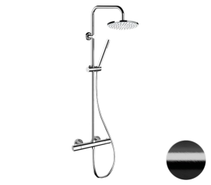 Душевая стойка Remer Elegance EQ32X7MMM20CFP с термостатом, черный брашированный хром