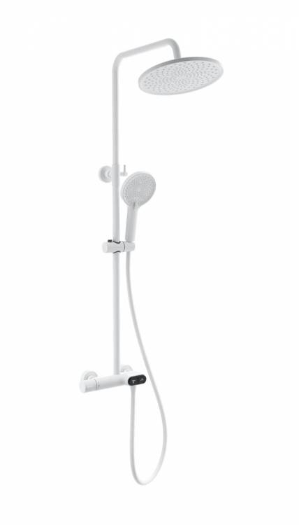 Душевая стойка Wonzon & Woghand WW-B2091-A-MW с термостатом, белый