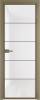Межкомнатная дверь Profil Doors 5 AX цвет профиля Шампань, стекло безопасное 6 мм белый триплекс 700x2000