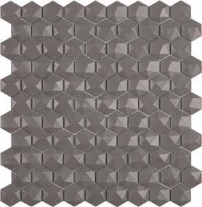 Мозаика Vidrepur Hex Nordic № 926 D Бежевый (на сетке) 30.7x31.7