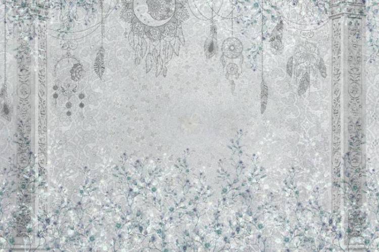 3D Фотообои Artegrafico «Восточный сад в голубых тонах» VS-001-2 канвас