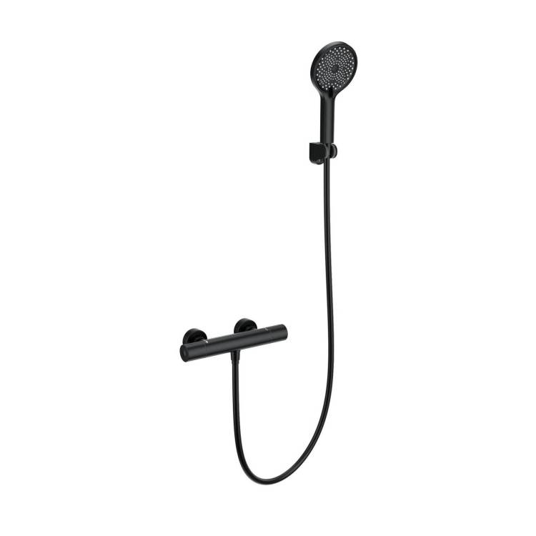 Смеситель для душа Wonzon & Woghand WW-B3013-A-MB термостатический, черный матовый