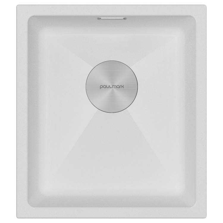 Мойка кухонная Paulmark Lumi 41Uni LU41-WH Белый, 41x46