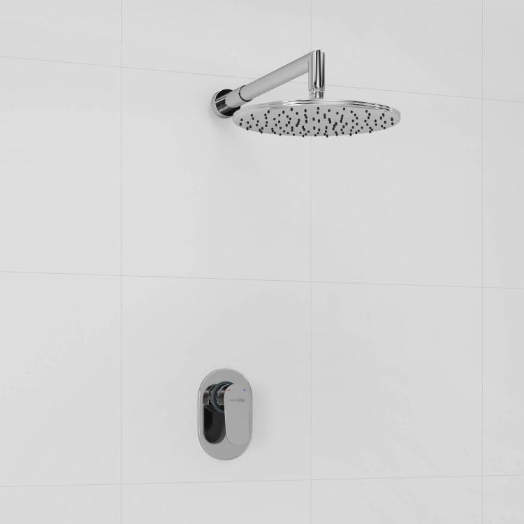 Душевой комплект Wasserkraft A12030 встраиваемый, с верхней душевой насадкой, хром
