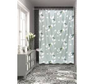 Штора для ванной Bath Plus Martlet ch15004 180x200, желтый, серый, белый