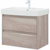 Тумба с раковиной Aquanet Nova Lite 75 305242 подвесная, орех светлый фото 3