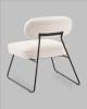 Кресло Stool Group Kate AV 336-F05b-9005 бежевый, букле фото 3