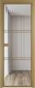 Межкомнатная дверь Profil Doors 3 AX цвет профиля Золото, стекло безопасное 6 мм прозрачное 800x2000