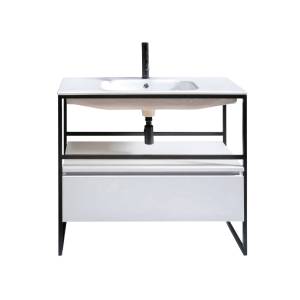 Тумба с раковиной Armadi Art Loft 120 белая, напольная