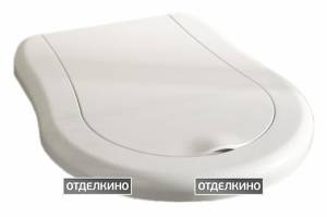 Крышка-сиденье Kerasan Retro 108901 с микролифтом, петли хром