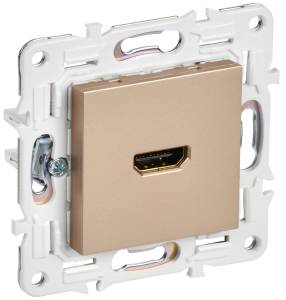 Розетка HDMI IEK Skandy SK-H10-K98 песочный