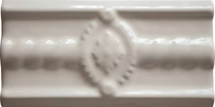 Бордюр Cevica Metro Medallon Blanco 7.5x15