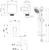 Душевой комплект Lemark Unit LM4523C + LM8068C + LM8085C фото 5