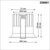 Встраиваемый точечный светодиодный светильник Novotech Brillo 359861 фото 8