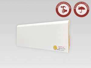 Плинтус МДФ TeckWood Титан Прямой Белый 2000x100x16