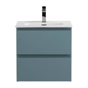Тумба с раковиной BelBagno Kraft 39 50 Голубой матовый, раковина BB500/390ETL