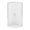Душевое ограждение NEW TRENDY PRIME 100x80x200 D-0298A/D-0295A (хром)
