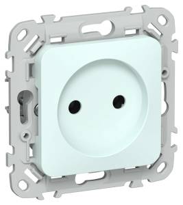 Розетка 1-местная IEK Flite FI-R10-10-1-K94 холодный лед