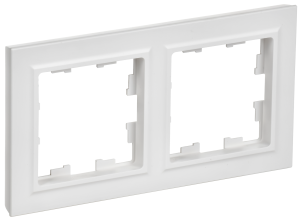 Рамка 2-постовая IEK Brite BR-M22-K91 арктический белый