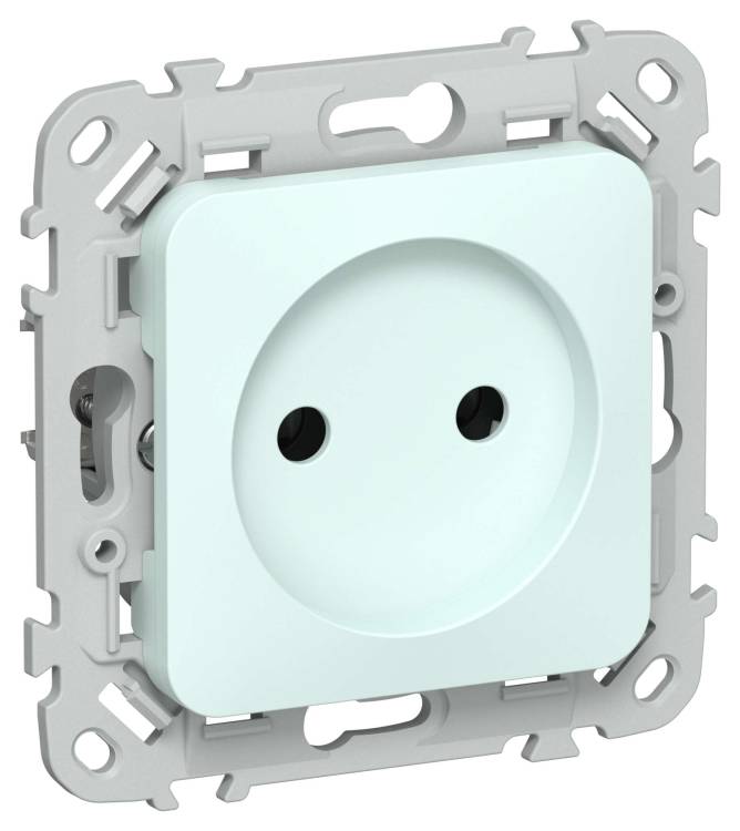 Розетка 1-местная IEK Flite FI-R10-10-1-K94 холодный лед