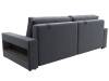 Прямой диван Лига Диванов Лига-053 НПБ 128892 SEVEN 17 серый, с полками фото 5