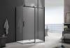 Душевой уголок Good Door Galaxy WTW+SP-C-В 110x80, профиль черный фото 2