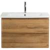 Тумба под раковину Belbagno Albano-Cer ALBANO-CER-800-2C-SO-RR 77x44x50 Rovere Rustico подвесная с двумя выкатными ящиками