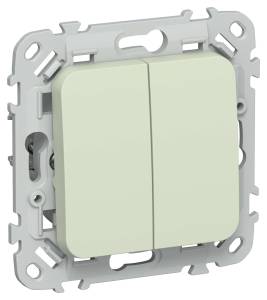 Выключатель 2-клавишный IEK Flite FI-V24-0-10-1-K92 панг