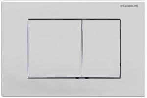 Кнопка смыва CHARUS Minimalista FP.310.12.01 двойной смыв, белый матовый