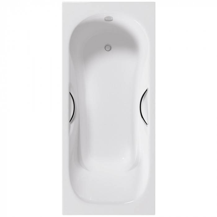 Чугунная ванна Delice Malibu DLR230608R 170x70, с отверстиями под ручки, без ножек