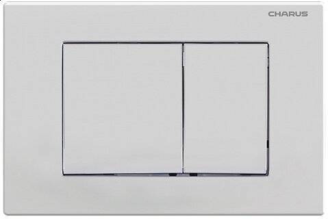 Кнопка смыва CHARUS Minimalista FP.310.12.01 двойной смыв, белый матовый