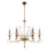 Люстра Crystal Lux Catarina Sp6 V2 Gold/Transparent-Cognac