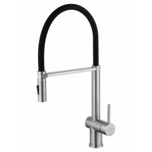 Смеситель для кухни Wonzon & Woghand WW-88438003-BN с гибким изливом, брашированный никель