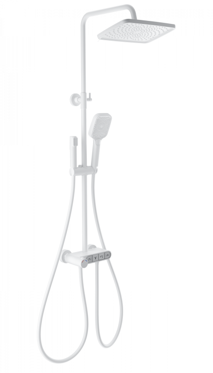 Душевая стойка Wonzon & Woghand WW-B3112-MW с термостатом, белый
