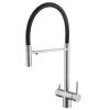 Смеситель для кухни Abber Wasser Kreis AF81141SP с подключением фильтра и выдвижной лейкой, сатин