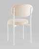 Набор из 4 стульев Stool Group Бриф SN AV 477-C01-9016-K молочный каркас белый муар фото 8