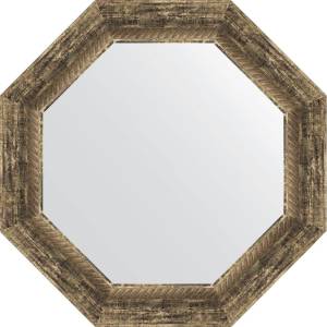 Зеркало Evoform Octagon BY 3664 53x53 см, старое дерево с плетением