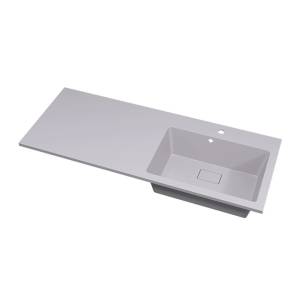 Раковина Uperwood Cosmos Quartz RCosmos Quartz120RJ над стиральной машиной, правая, жасмин, 120x48