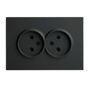 Розетка двойная с защитной шторкой Stekker RST16-5116-05 49851