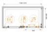Душевой уголок Cezares Stylus-M STYLUS-O-M-AH-1-120/90-C-Cr профиль хром глянцевый, стекло прозрачное, 120x90x195 фото 4