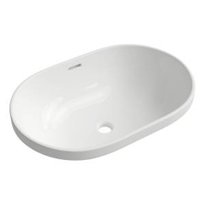 Раковина Aqueduto Inserto INS0110 60 см, белая глянцевая