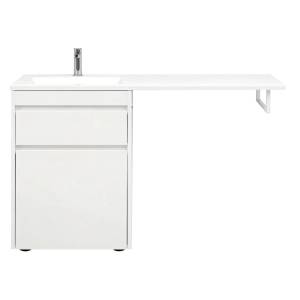 Тумба с раковиной Aquanet Токио 68 1 ящик, с бельевой корзиной