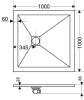 Поддон для душа RGW Stone Tray ST-0100W 100х100 с сифоном фото 5