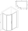 Душевой уголок AM.PM Like W83G-302U120CG 120, тонированное стекло фото 9