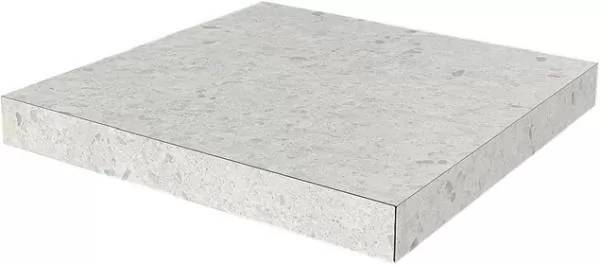 Ступень Kerama Marazzi Терраццо SG632420R\GCA угловая клееная серый светлый 33x33