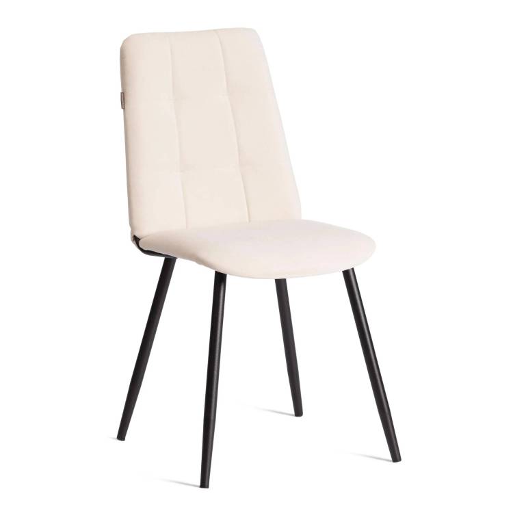 Набор из 2 стульев Tetchair Asti Trend 24877 молочный, черный, велюр