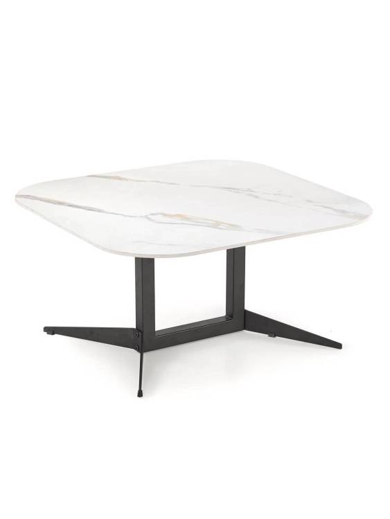 Стол журнальный Halmar Borna V-CH-BORNA-LAW белый мрамор/черный