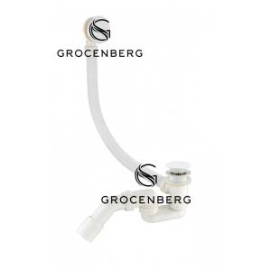 Слив-перелив Grocenberg GB230W автомат, белый