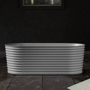 Ванна из искусственного камня Abber Stein AS9650 170x80 белая матовая