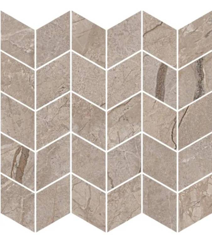 Декор Kerama Marazzi Ифран KMD2MSM014BR мозаичный бежевый светлый глянцевый обрезной 30x31.2